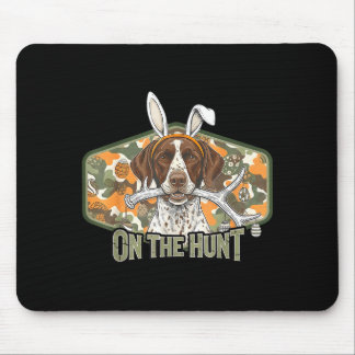 Tapis De Souris Funny easter labrador retriever on the hunt bunny
