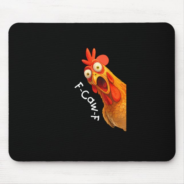 Tapis De Souris Funny F-Caw-F poulet F-Caw-F poulet Créatif Décont (Devant)