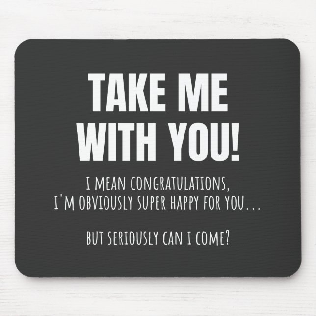 Tapis De Souris Funny Farewell Mug (Devant)