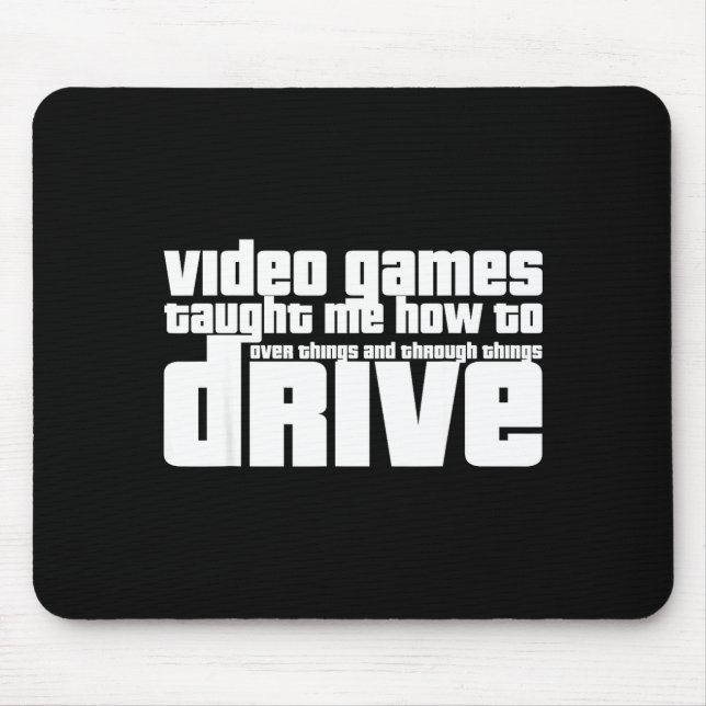 Tapis De Souris Funny Gaming New Driver Video Game Driving Instruc (Devant)