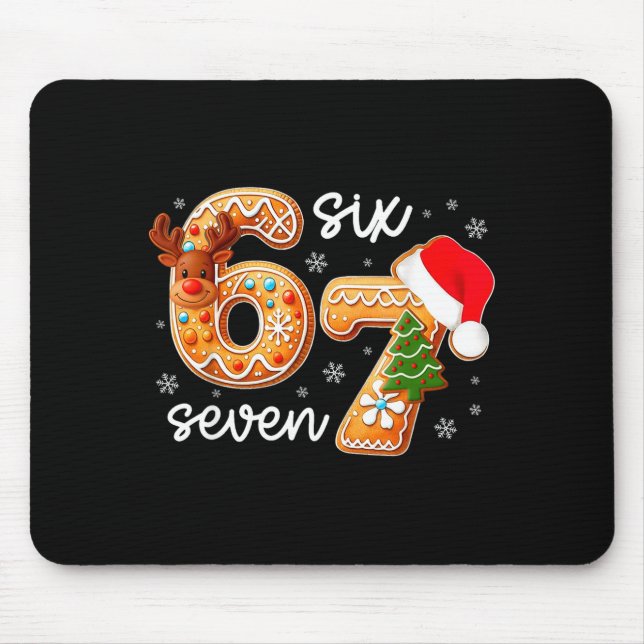 Tapis De Souris Funny Gingerbread Six Seven 67 Ice Cream Drip Chri (Devant)