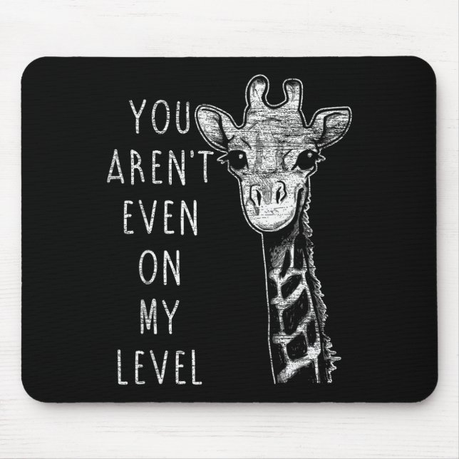 Tapis De Souris Funny Giraffe  (Devant)