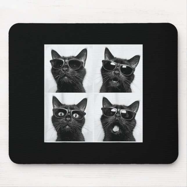 Tapis De Souris Funny Graphic Chat Photobooth Selfie Funny _2 (Devant)