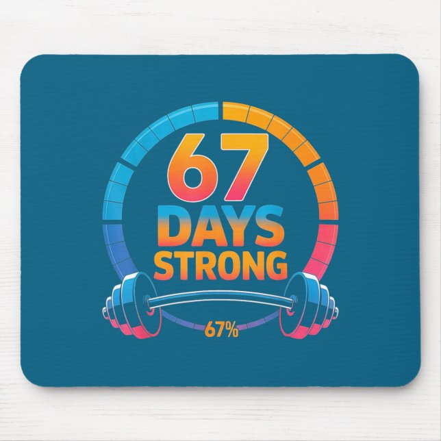 Tapis De Souris Funny Gym Meme 67  (Devant)