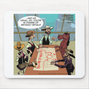 Tapis De Souris Funny Horse Bank Rober