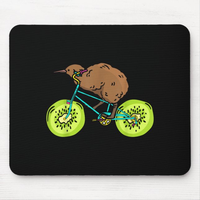 Tapis De Souris Funny Kiwi Biker Cycling Gift New Zealand  (Devant)