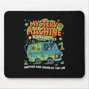 Tapis De Souris Funny Lab Week 2025 Retro Mystery Machine De Diagn