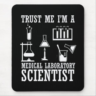 Tapis De Souris Funny laboratoire médical technicien scientifique 