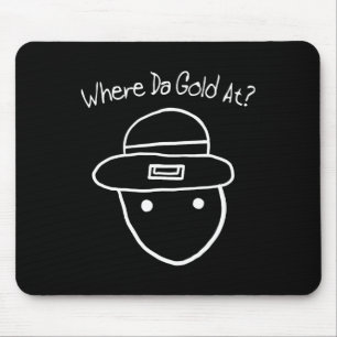 Tapis De Souris Funny Leprechaun Amateur Sketch meme Irish St Part