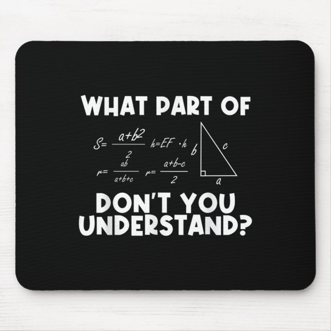 Tapis De Souris Funny Math Quote Mathematics Dear Math Teacher Sol (Devant)