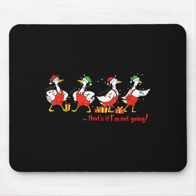 Tapis De Souris Funny Merry Duckmas Quackmas Pajama Duck Christmas (Devant)