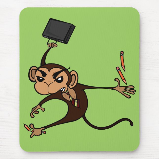 TAPIS DE SOURIS FUNNY MONKEY DE MOUSE VERTICALE (Devant)