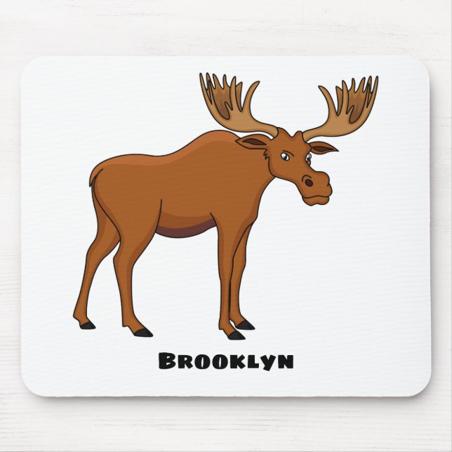Tapis De Souris Funny moose (Devant)