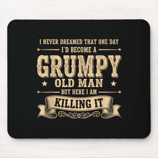 Tapis De Souris Funny Mpy Old Man  (Devant)