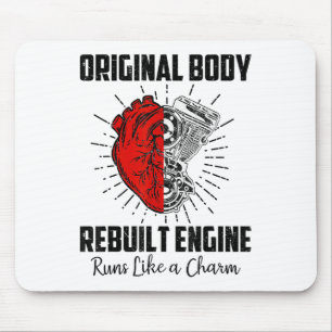 Tapis De Souris Funny Open Heart Chirurgie Récupération Survivant 