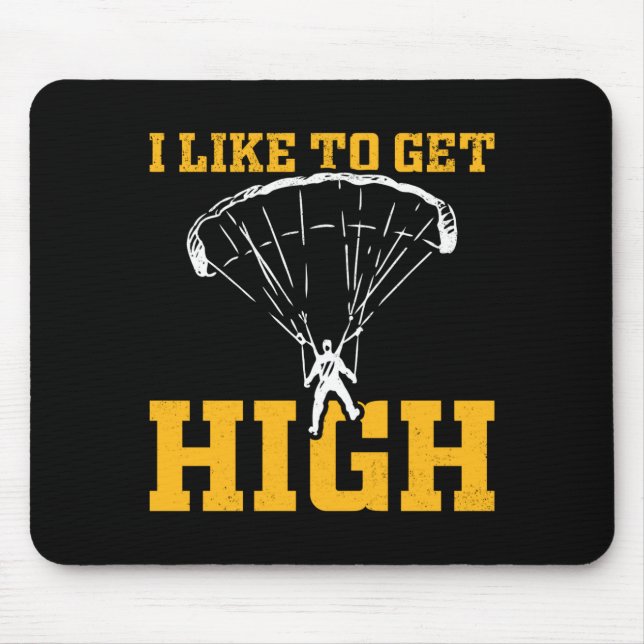 Tapis De Souris Funny Parachute Quote Skydiver  (Devant)