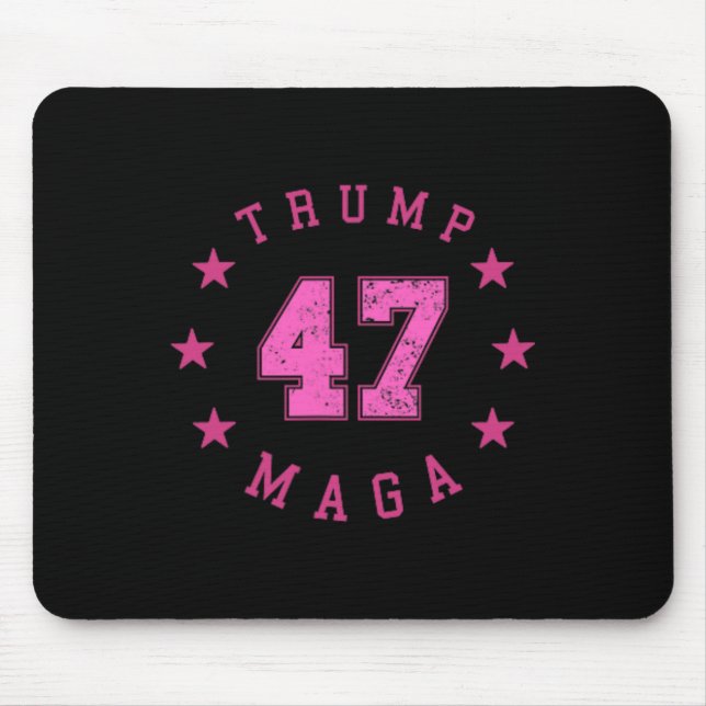 Tapis De Souris Funny Qr 45 47 Trump Inauguration 2025 Code de dan (Devant)
