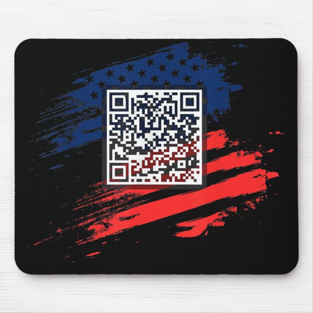 Tapis De Souris Funny Qr President Trump Dance Code (Devant)