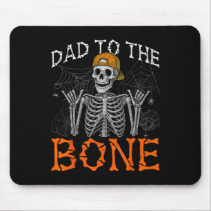 Tapis De Souris Funny Rock Papa À L'Os Skeleton Halloween Coût