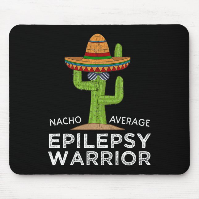 Tapis De Souris Funny Sensibilisation Epilepsy Warrior (Devant)