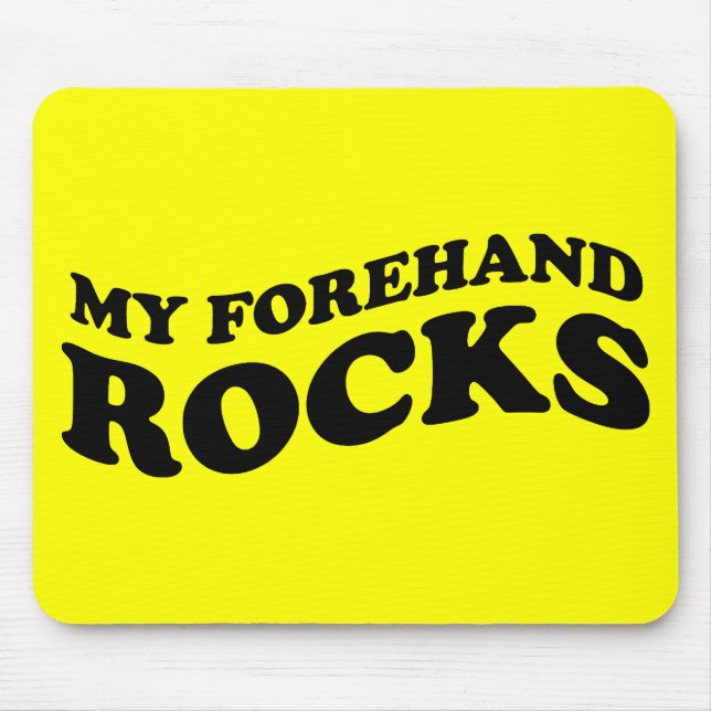 Tapis De Souris Funny Tennis Mousepad : Mes rochers d'avant (Devant)