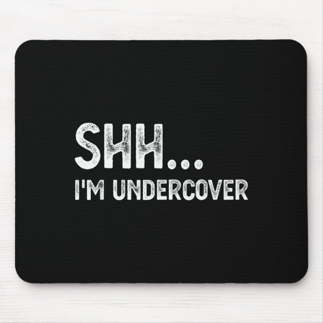 Tapis De Souris Funny Undercover Cop Easy Costume Lice  (Devant)