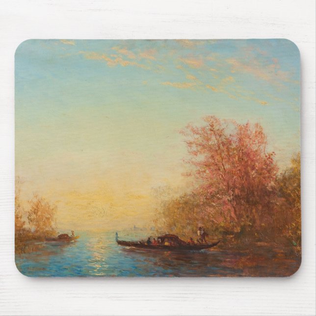 Tapis De Souris Fusine, Environs De Venise - Félix Ziem (Devant)
