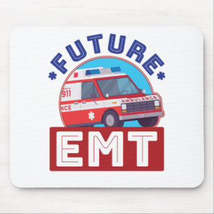 Tapis De Souris Futur pilote d'ambulance paramétrique EMT