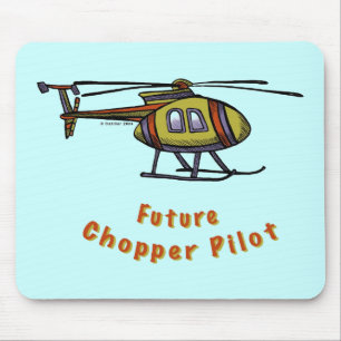 Tapis De Souris Futur pilote d'hélicoptère