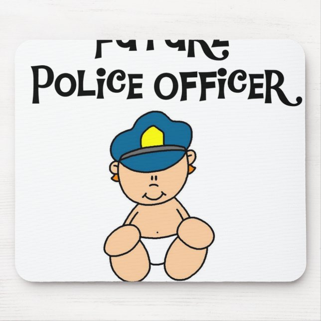 Tapis De Souris Futur policier de bébé (Devant)