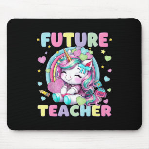 Tapis De Souris Futur professeur de licorne mignonne Création de c