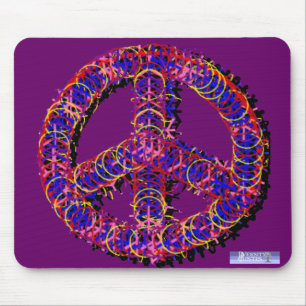 Tapis De Souris Fuzzy Peace Mousepad