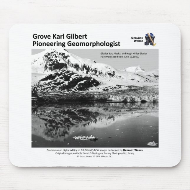 Tapis De Souris G K Gilbert IV - lancement du Geomorphologist (Devant)