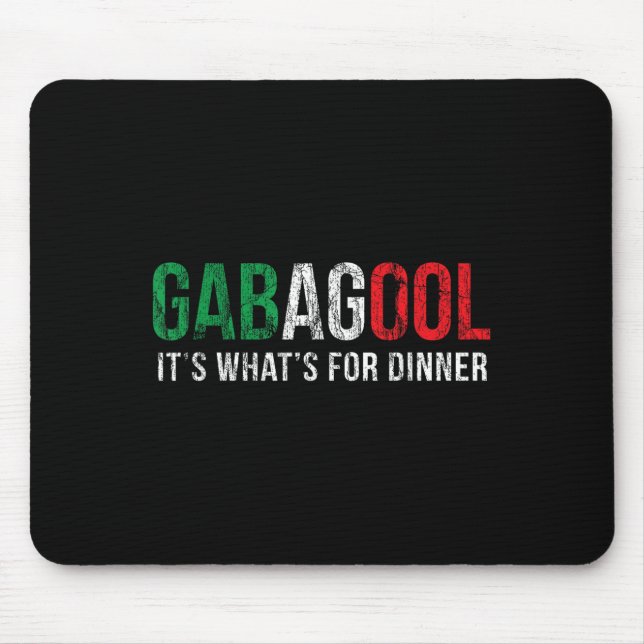 Tapis De Souris Gabagool Cacola Meat Lover New Jersey Italian Gift (Devant)