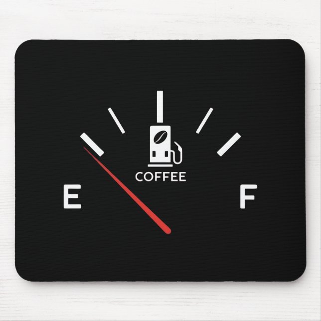 Tapis De Souris Gage de café Mousepad - Niveau d'énergie vide (Devant)