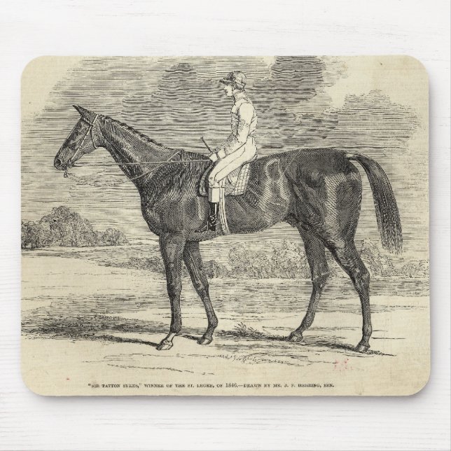 Tapis De Souris Gagnant de monsieur Tatton Sykes', du St Leger (Devant)
