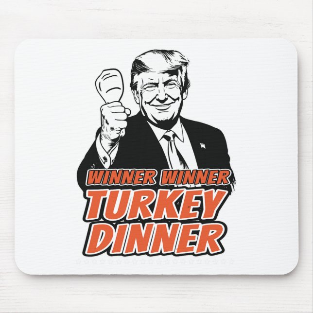 Tapis De Souris Gagnant Dîner Turc Dîner Drôle Turquie Trump Tha (Devant)