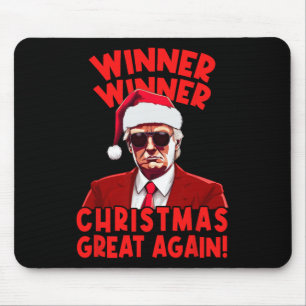 Tapis De Souris Gagnant Gagnant Noël Super Encore Drôle Santa Tr