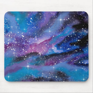Tapis De Souris Galaxie d'aquarelle d'art de l'espace