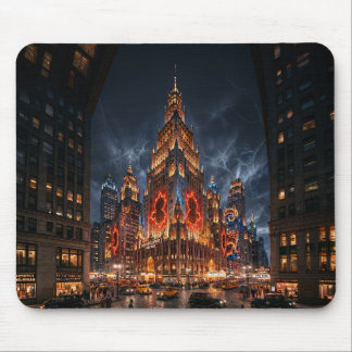 Tapis De Souris Galerie Mandelbrot dans la place de la ville fract