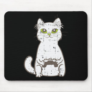Tapis De Souris Gamer Cat Video Game Controller Cute Gaming Geek G
