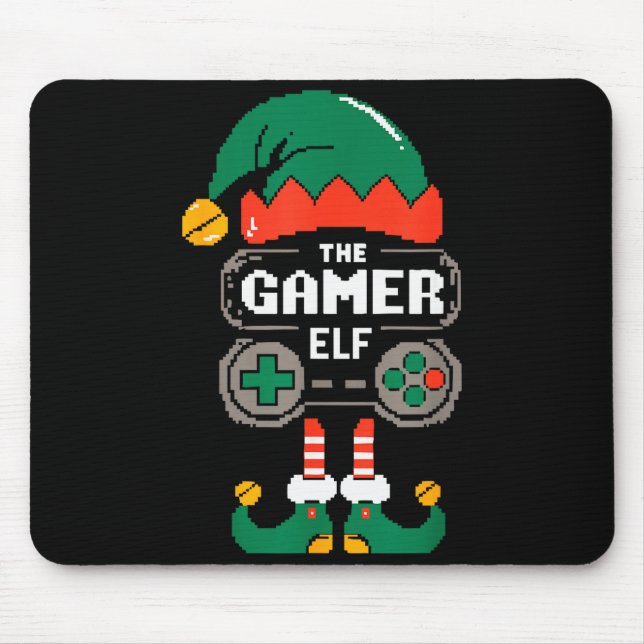 Tapis De Souris Gamer Elf Matching Family Group Christmas Party Py (Devant)