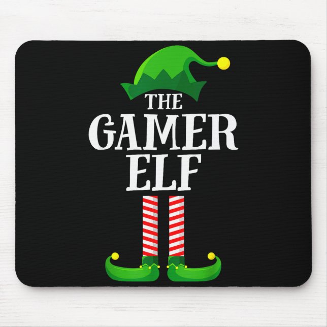 Tapis De Souris Gamer Elf Matching Family Group Christmas Party Py (Devant)