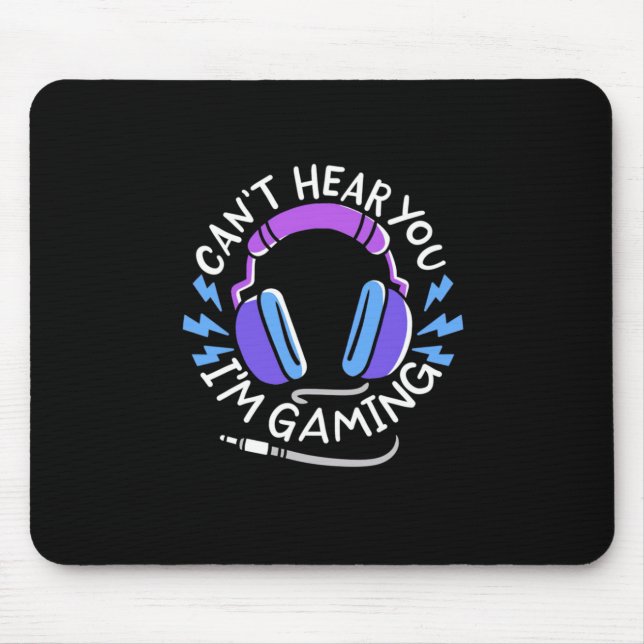 Tapis De Souris Gamer Je Joue (Devant)