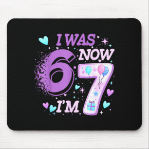 Tapis De Souris Gamin drôle 7ème anniversaire j'avais 6 ans je sui