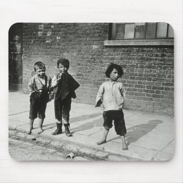 Tapis De Souris Gamins des rues dans Lambeth (photo de b/w) (Devant)