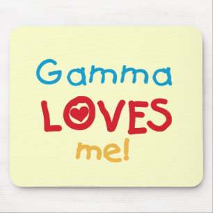 Tapis De Souris Gamma aime mes t-shirts et cadeaux