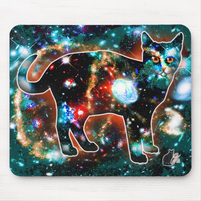 Tapis De Souris Gamma de chats cosmiques (Devant)
