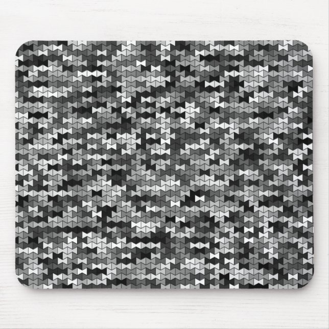 Tapis De Souris Gamme de gris Bowties Mousepad (Devant)