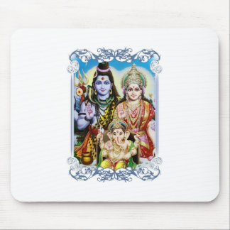Tapis De Souris Ganesh, Shiva et Parvati, seigneur Ganesha, Durga